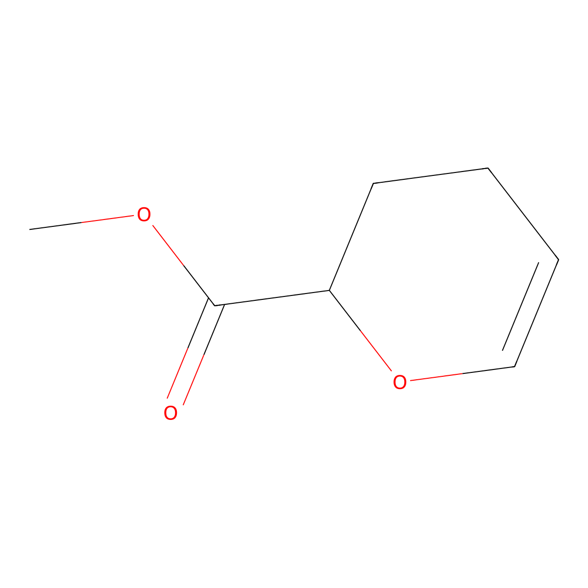 Methyl 3,4-dihydro-2H-pyran-2-carboxylate molecular structure, CAS 23125-70-4