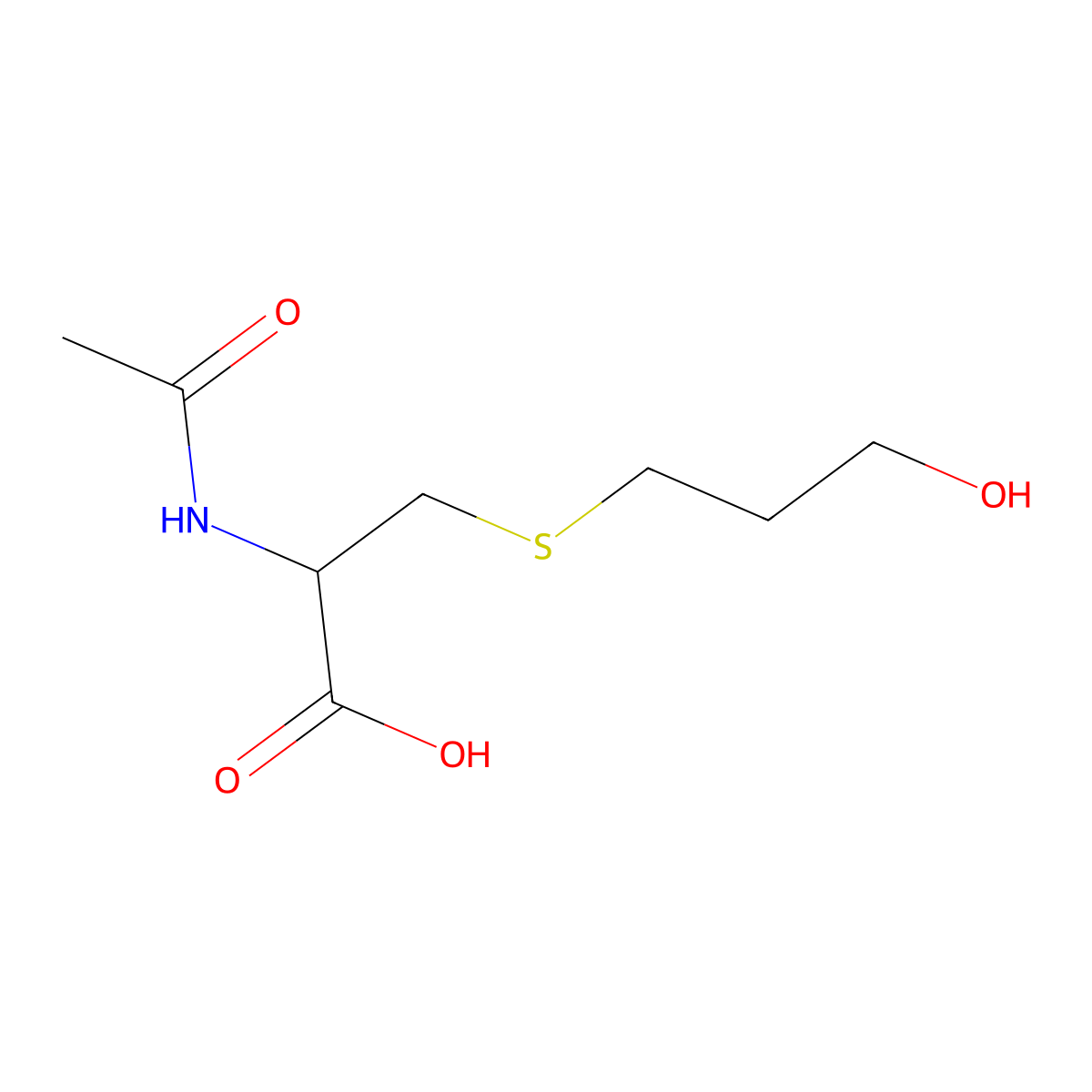 S-(3-Hydroxypropyl)Cysteine N-Acetate molecular structure, CAS 23127-40-4