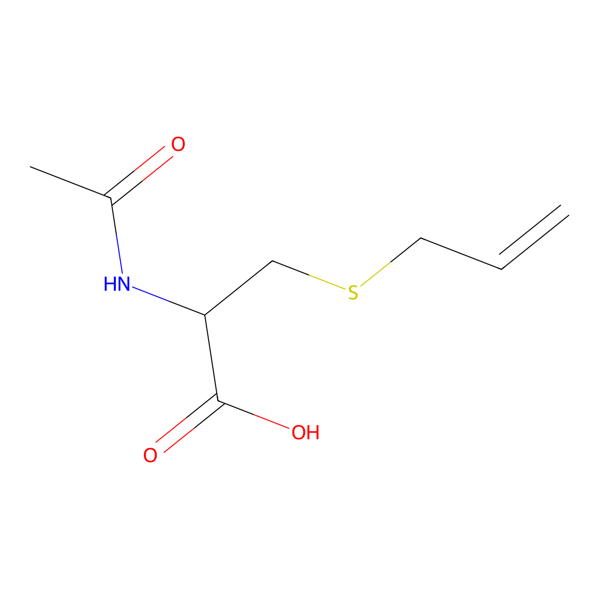 N-Acetyl-S-allylcysteine molecular structure, CAS 23127-41-5