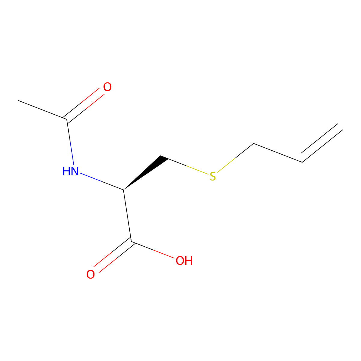N-Acetyl-S-allylcysteine molecular structure, CAS 23127-41-5