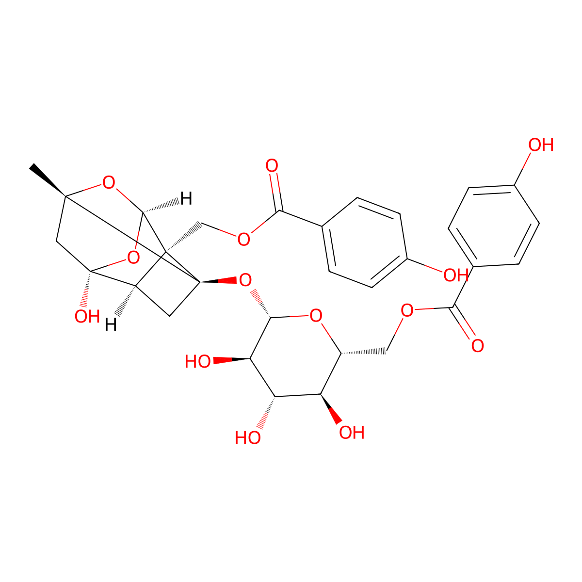 Mudanpioside H molecular structure, CAS 231280-71-0