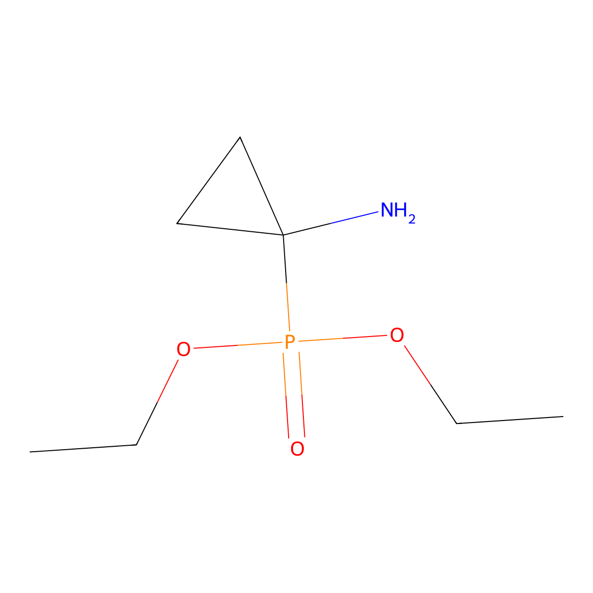 Diethyl (1-aminocyclopropyl)phosphonate molecular structure, CAS 231286-46-7