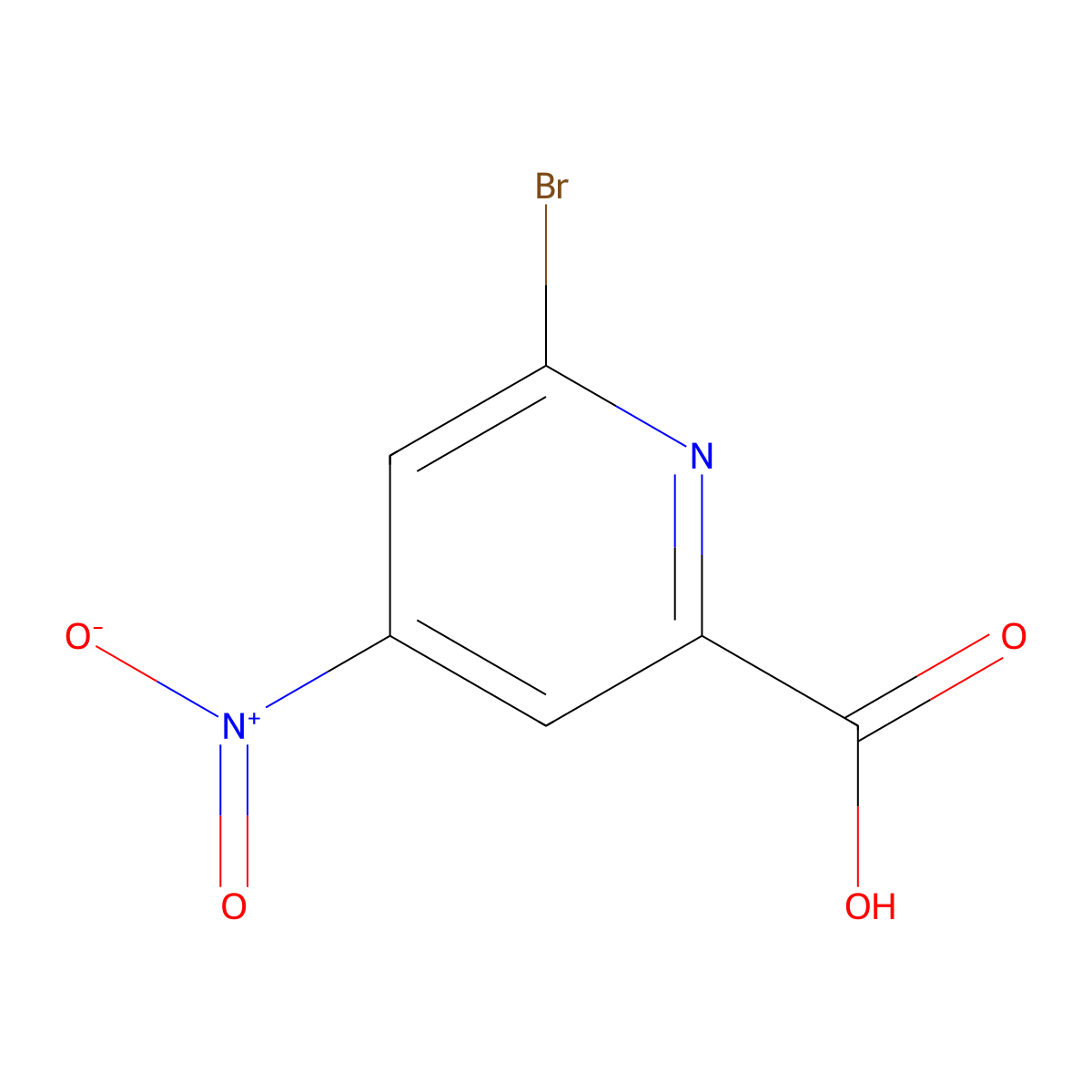 6-Bromo-4-nitropicolinic acid molecular structure, CAS 231287-89-1