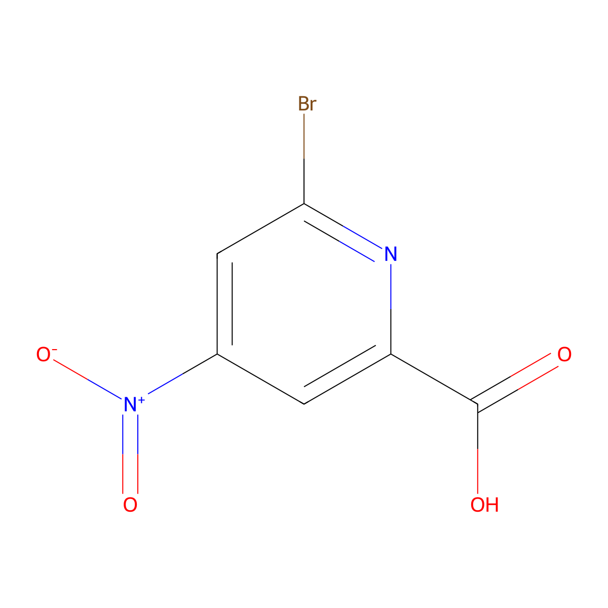 6-Bromo-4-nitropicolinic acid molecular structure, CAS 231287-89-1