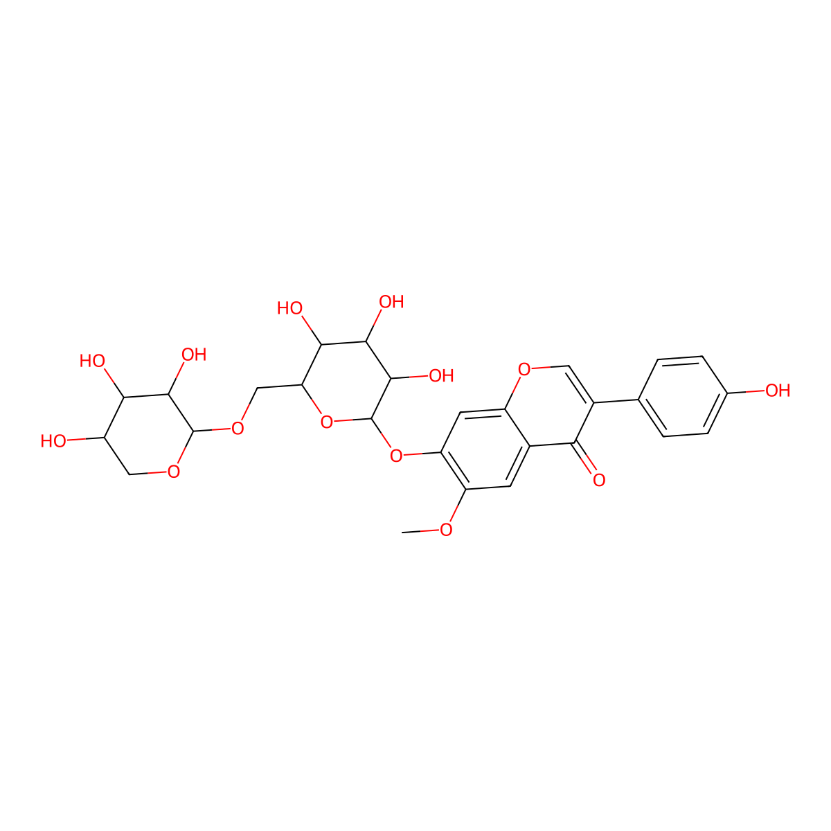 6''-O-xylosyl-glycitin molecular structure, CAS 231288-18-9