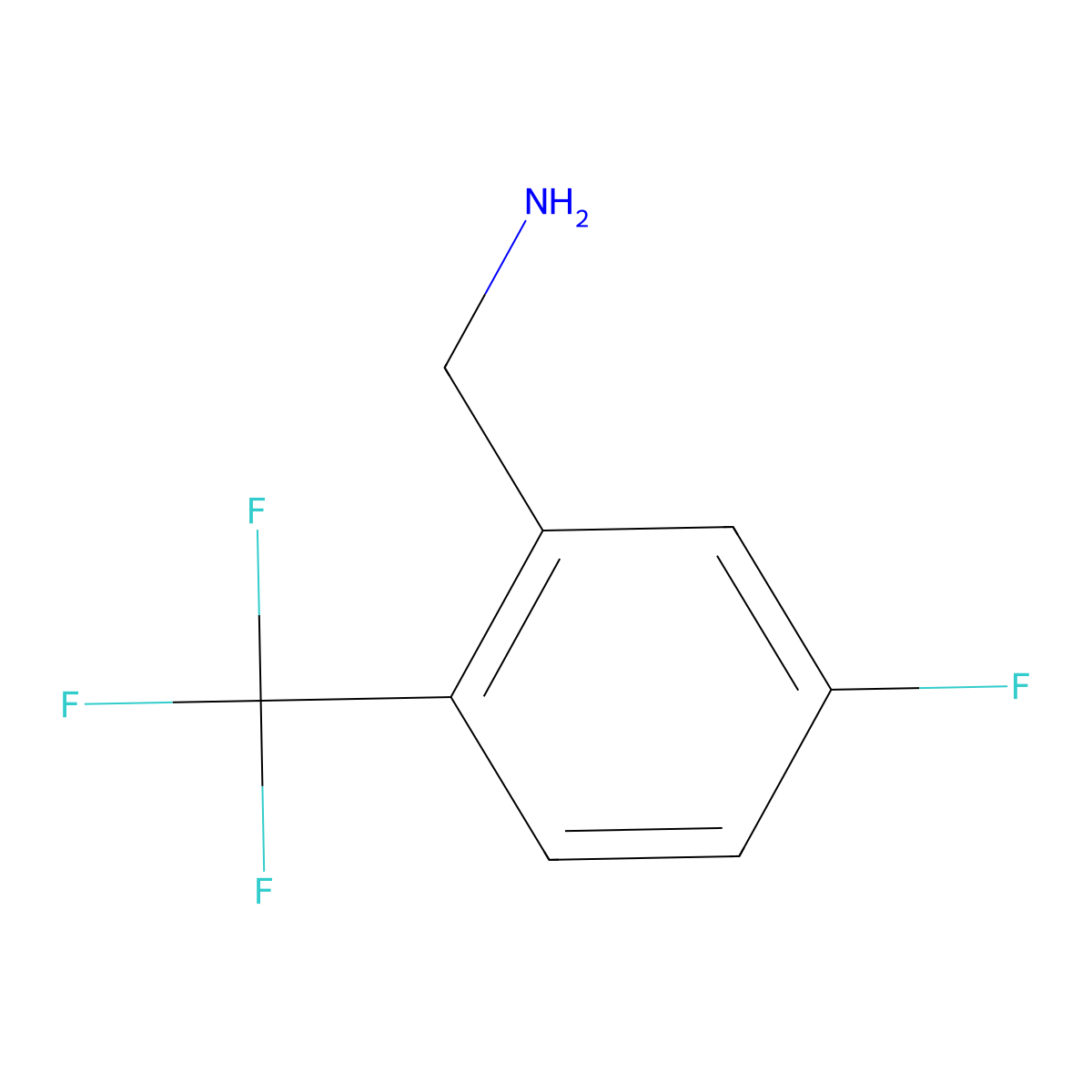 5-Fluoro-2-(trifluoromethyl)benzylamine molecular structure, CAS 231291-14-8
