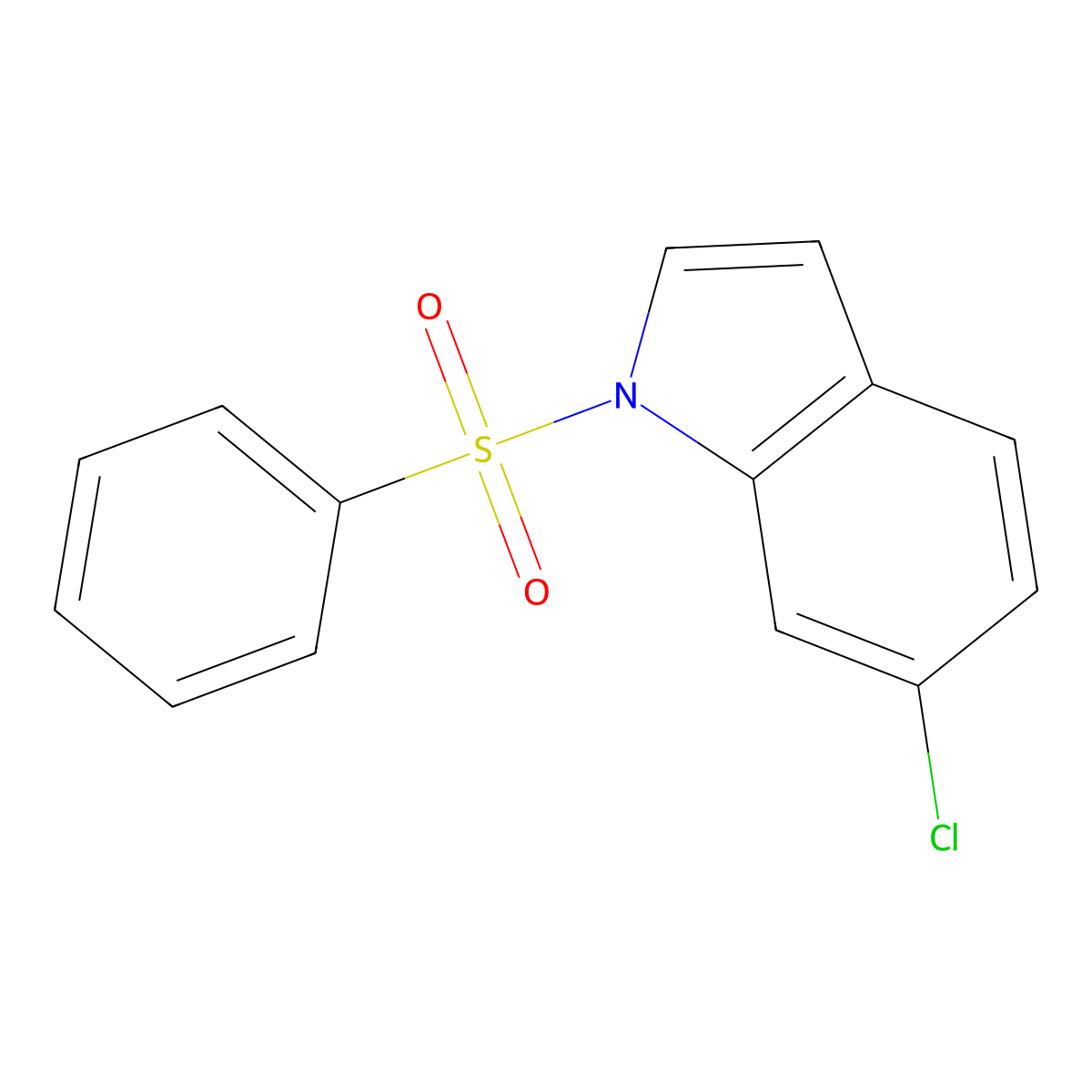 6-Chloro-1-phenylsulfonylindole molecular structure, CAS 231295-53-7