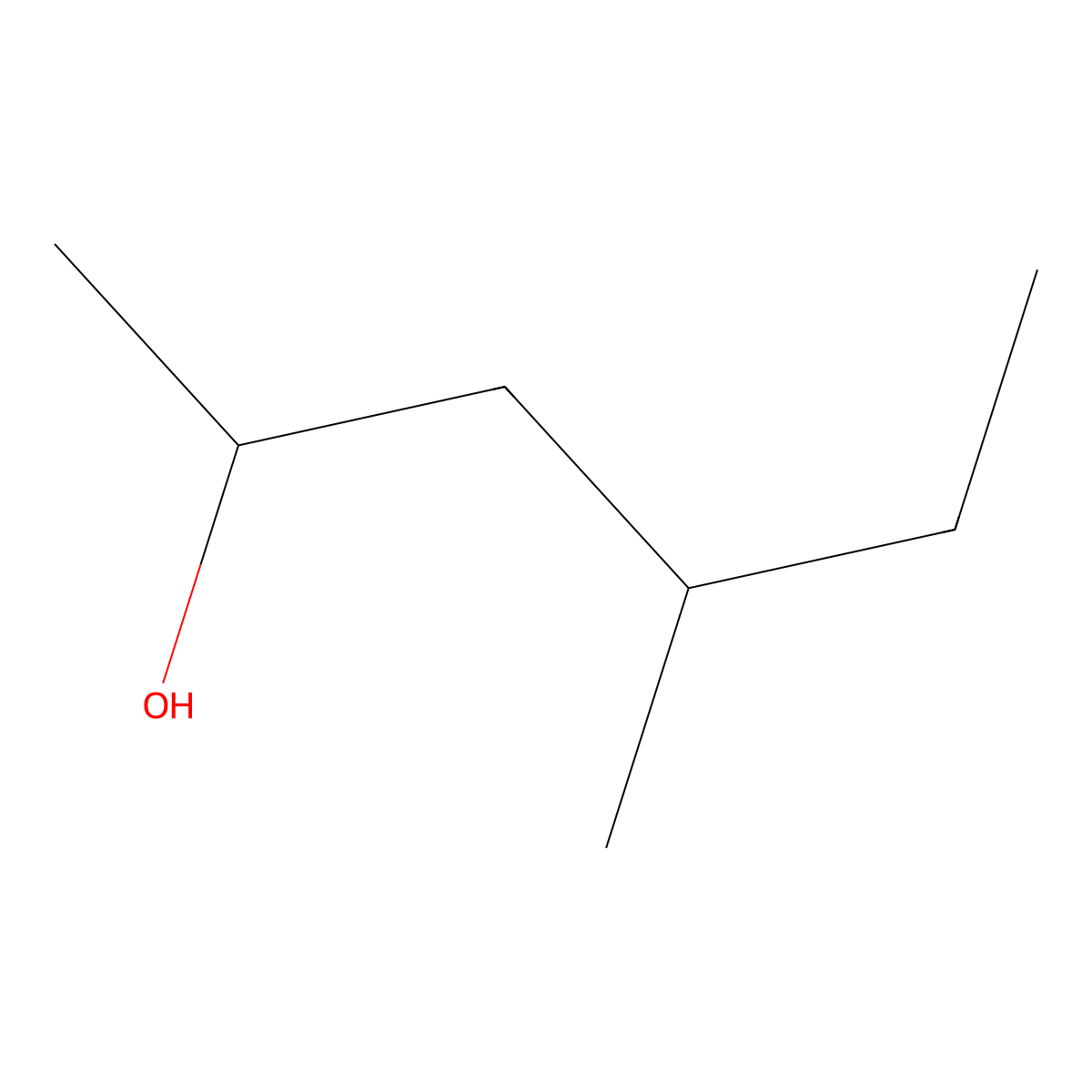 4-Methyl-2-hexanol molecular structure, CAS 2313-61-3
