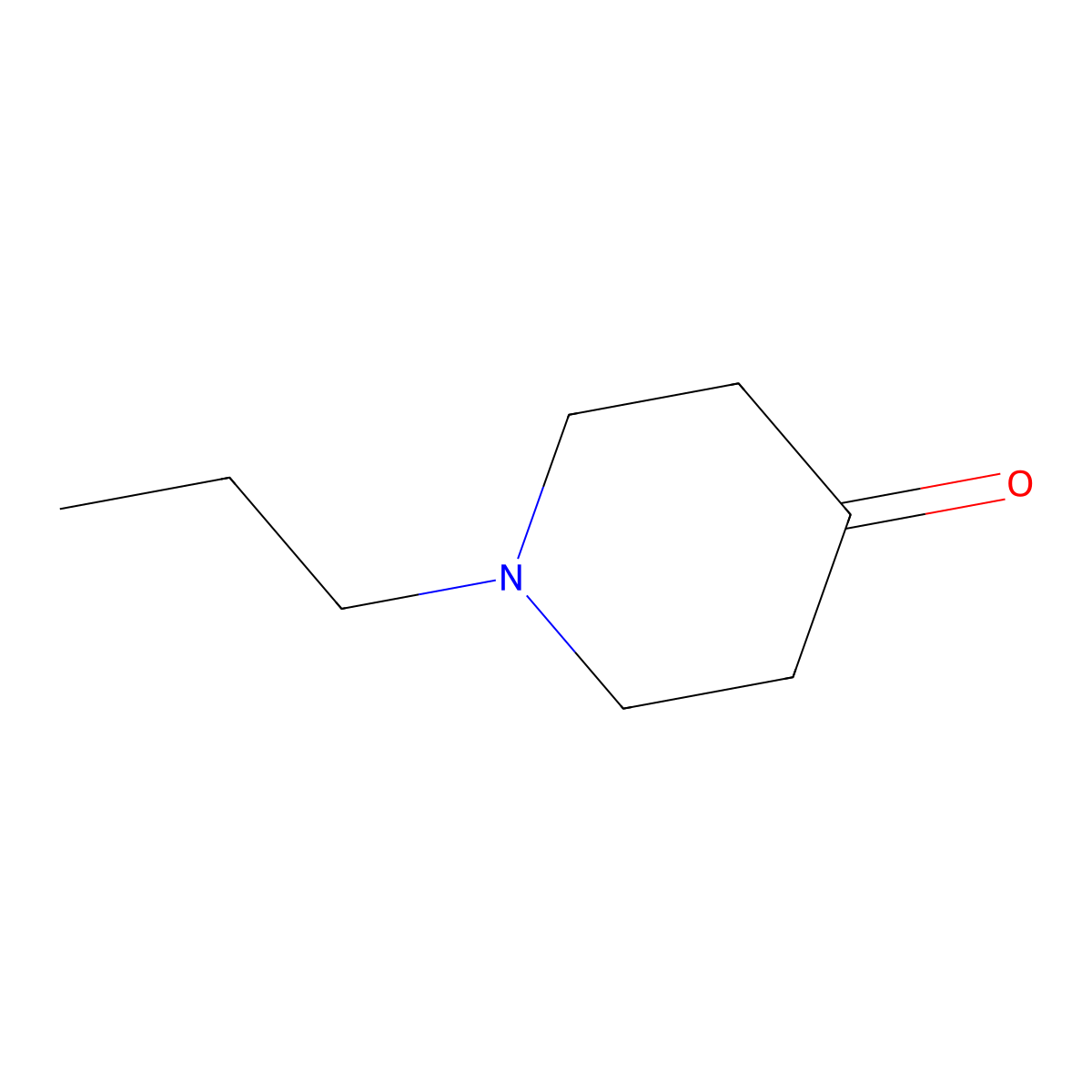 1-Propyl-4-piperidone molecular structure, CAS 23133-37-1