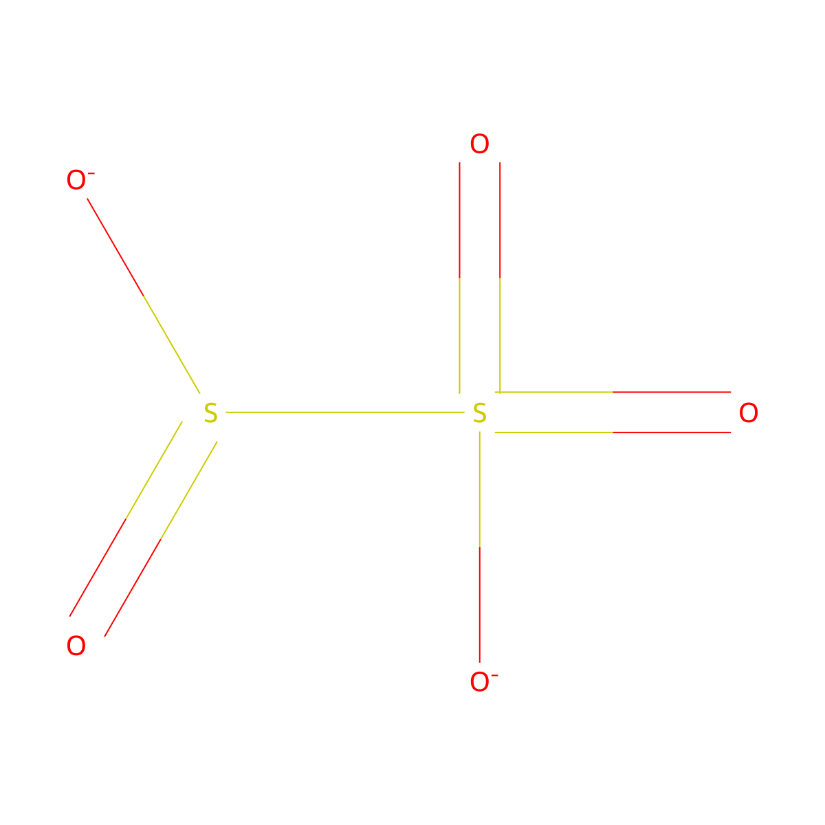 Disulfite molecular structure, CAS 23134-05-6