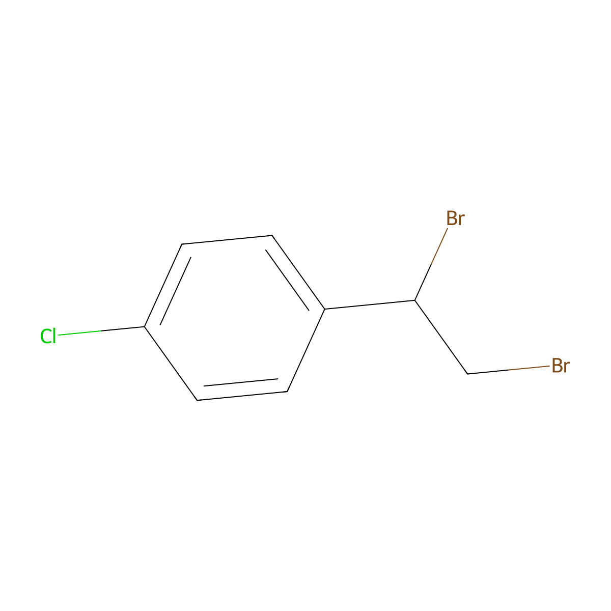 1-Chloro-4-(1,2-dibromoethyl)benzene molecular structure, CAS 23135-16-2