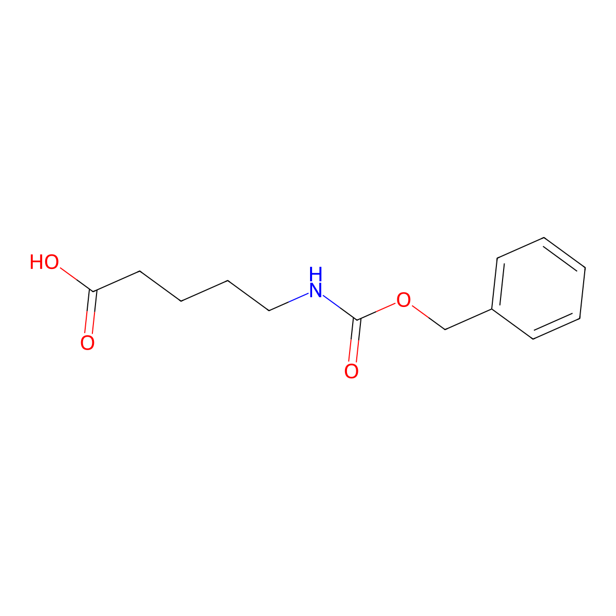 5-(Carbobenzoxyamino)valeric acid molecular structure, CAS 23135-50-4