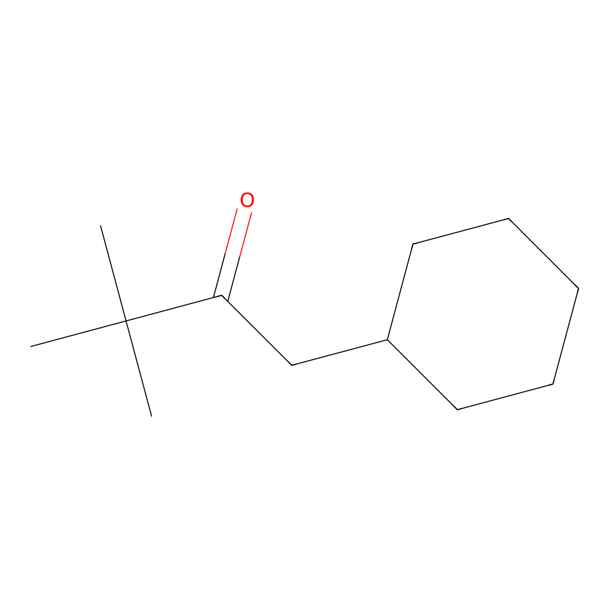 1-Cyclohexyl-3,3-dimethylbutan-2-one molecular structure, CAS 23137-42-0