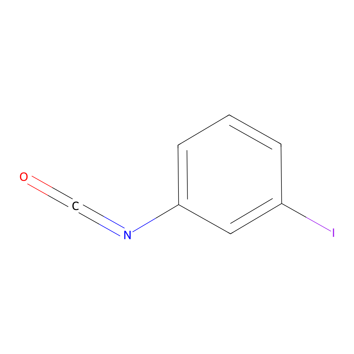 1-Iodo-3-isocyanatobenzene molecular structure, CAS 23138-56-9