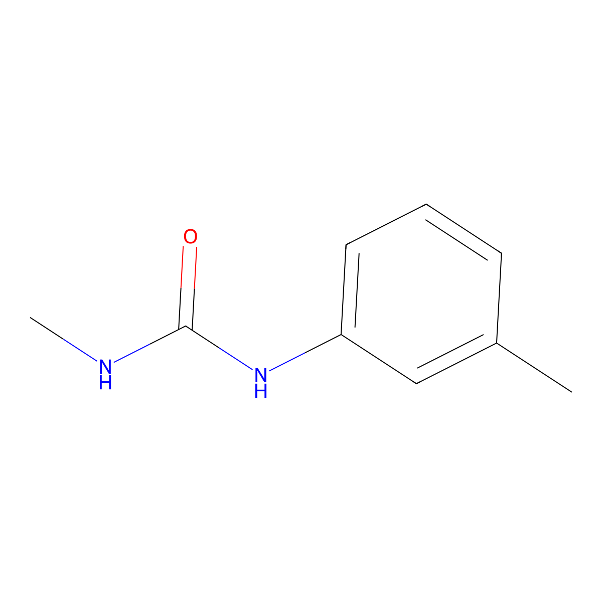1-Methyl-3-(M-tolyl)urea molecular structure, CAS 23138-63-8