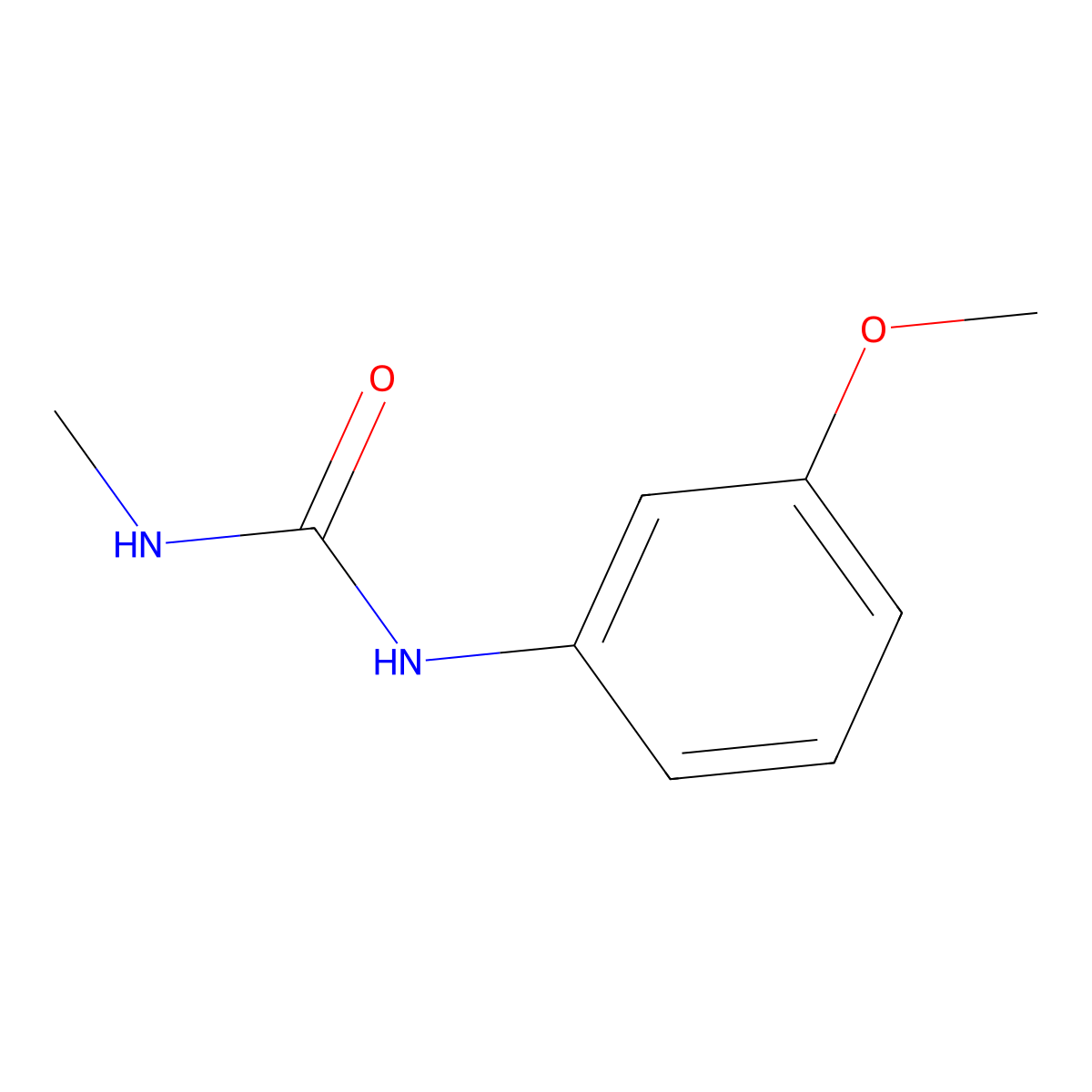 1-(3-Methoxyphenyl)-3-methylurea molecular structure, CAS 23138-98-9