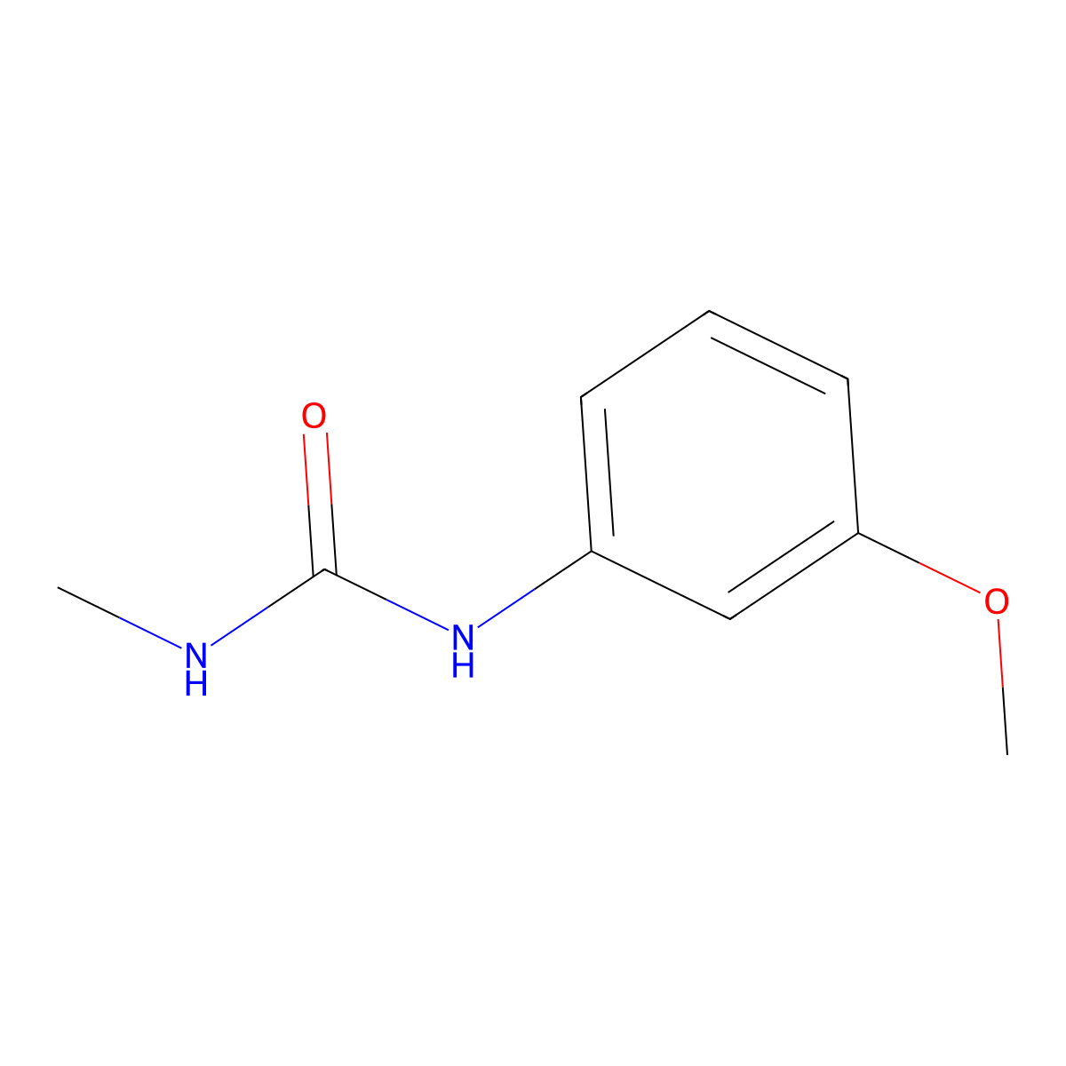 1-(3-Methoxyphenyl)-3-methylurea molecular structure, CAS 23138-98-9