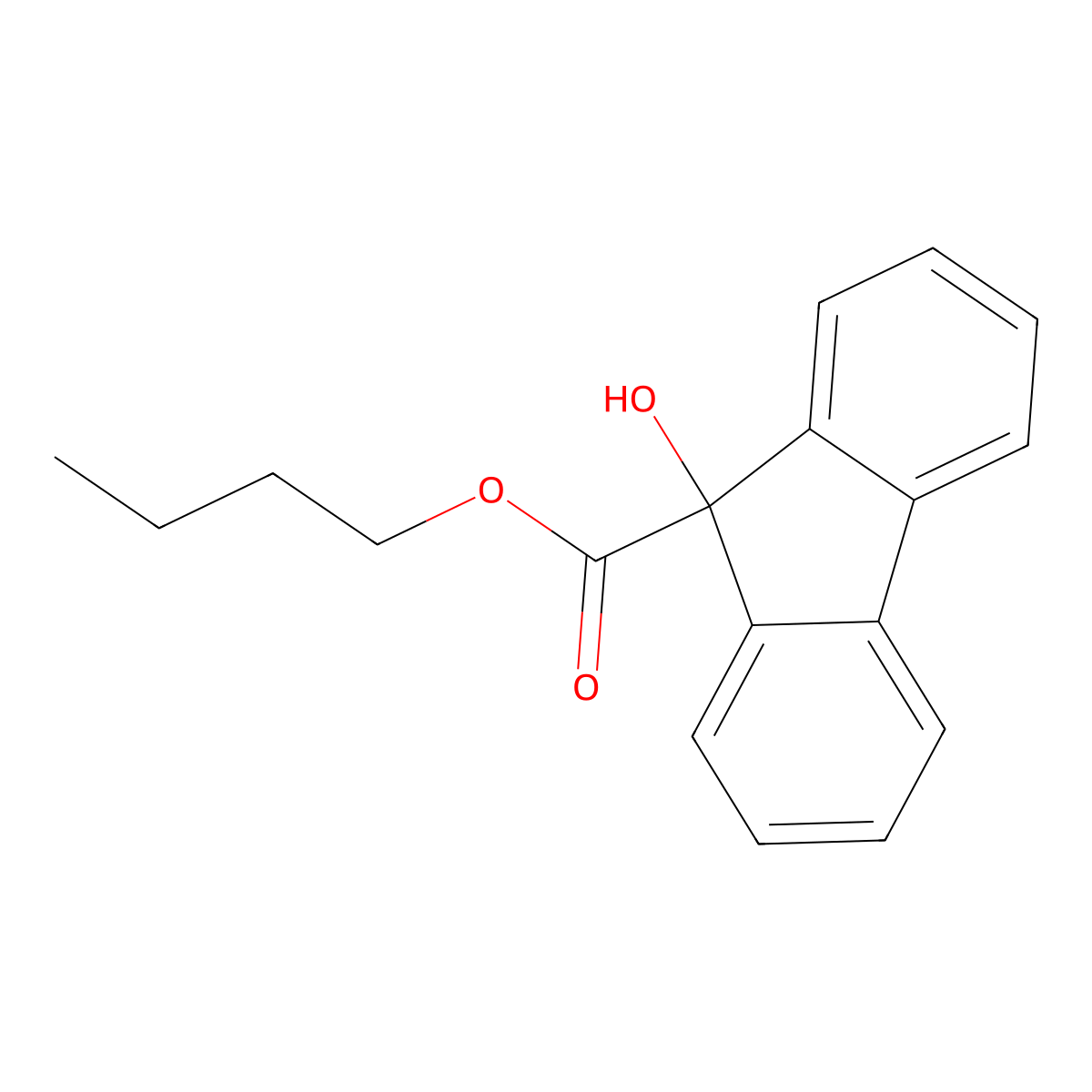 Flurenol-butyl molecular structure, CAS 2314-09-2
