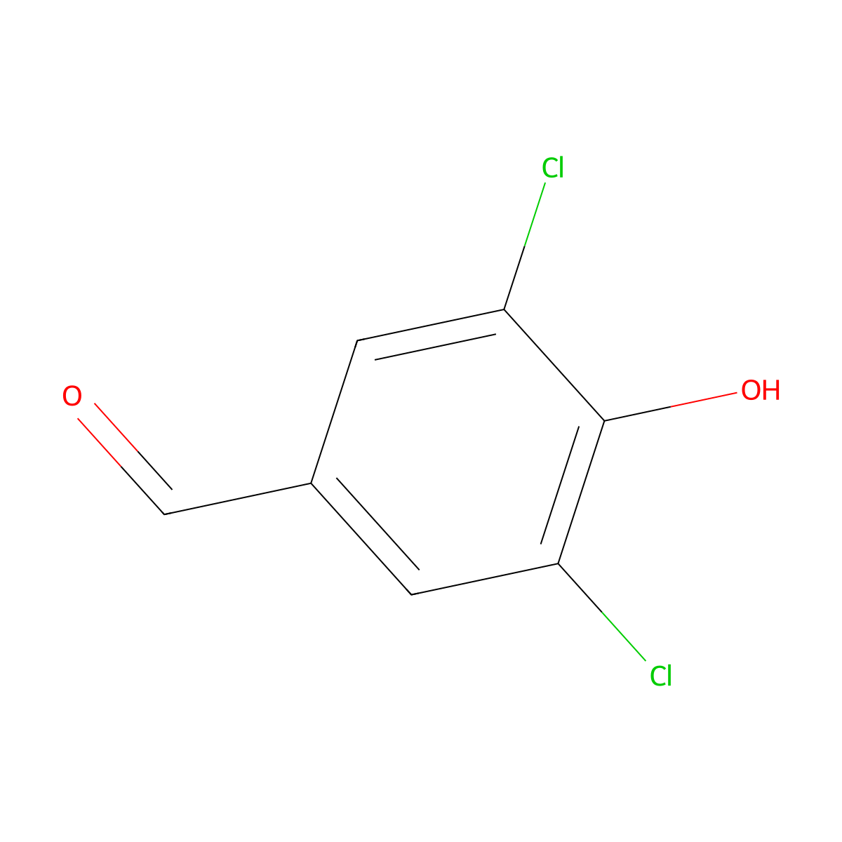3,5-Dichloro-4-hydroxybenzaldehyde molecular structure, CAS 2314-36-5