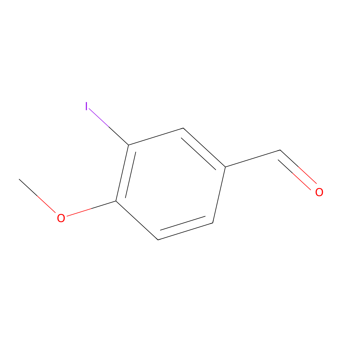 3-Iodo-4-methoxybenzaldehyde molecular structure, CAS 2314-37-6