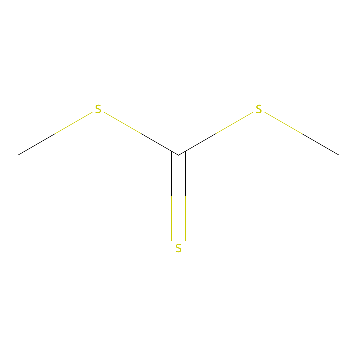 Dimethyl trithiocarbonate molecular structure, CAS 2314-48-9