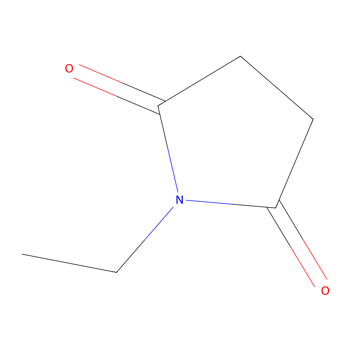 N-Ethylsuccinimide molecular structure, CAS 2314-78-5