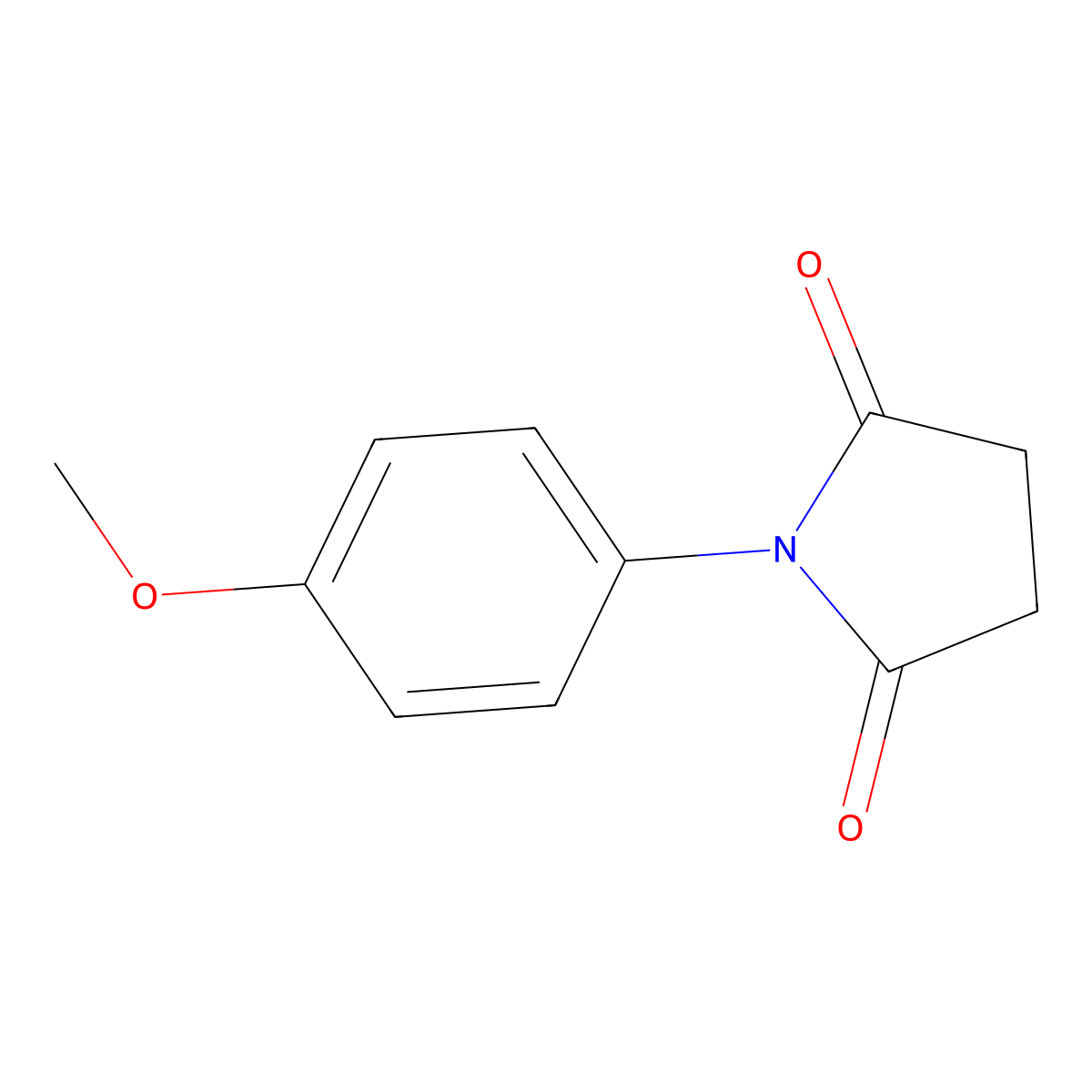 1-(4-Methoxyphenyl)-2,5-pyrrolidinedione molecular structure, CAS 2314-80-9