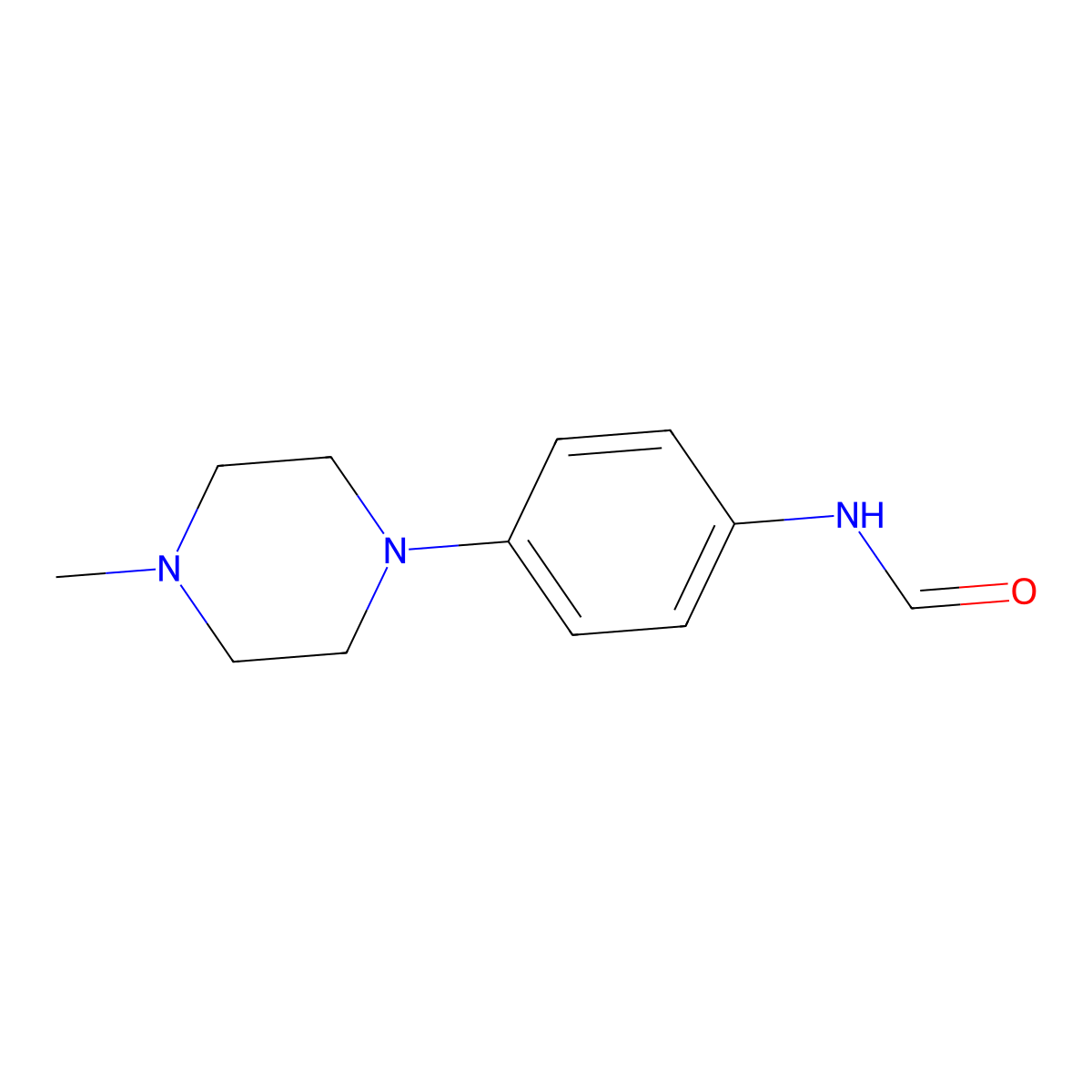 N-[4-(4-methylpiperazin-1-yl)phenyl]formamide molecular structure, CAS 2314032-50-1