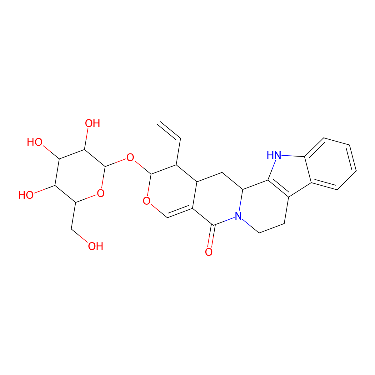 Strictosamide molecular structure, CAS 23141-25-5