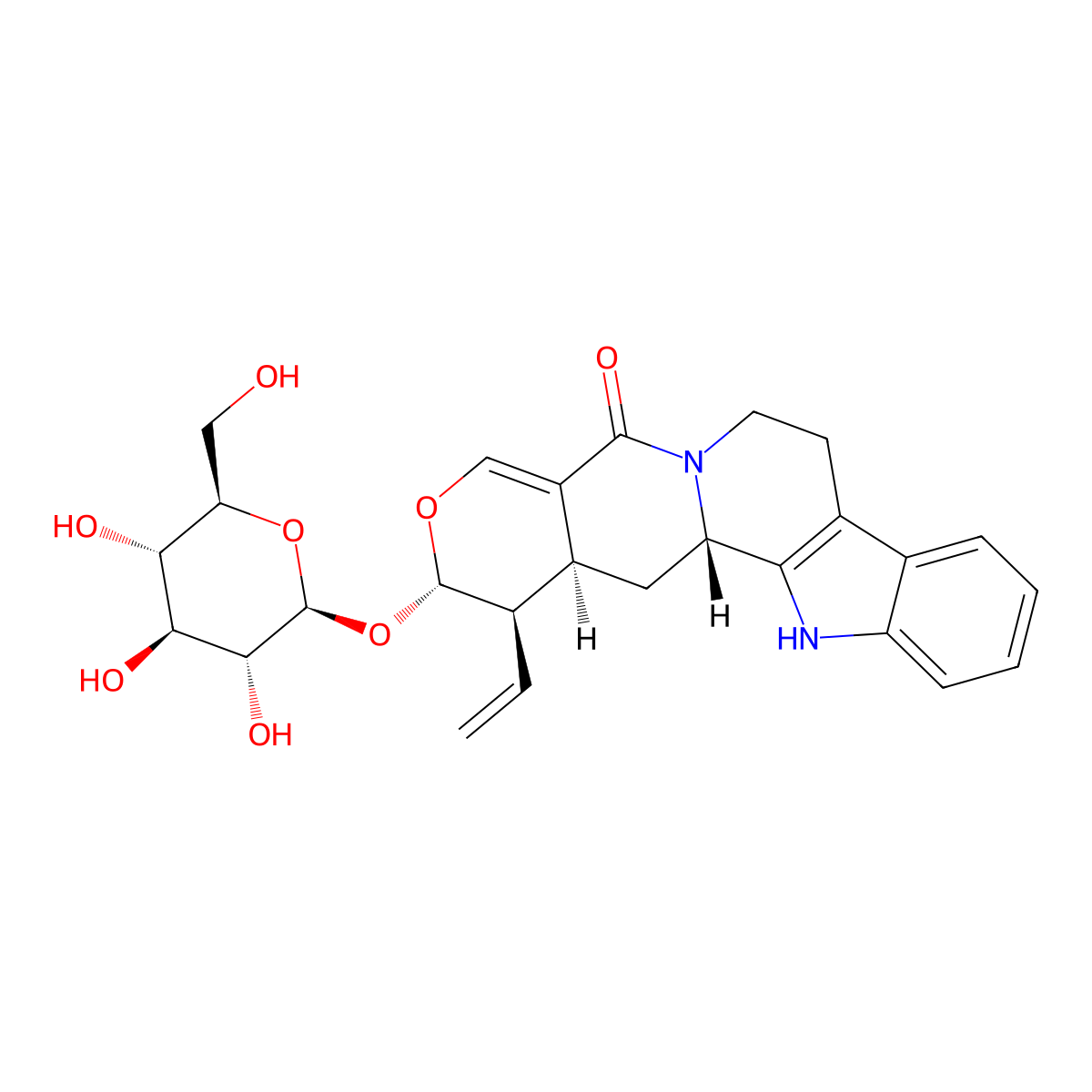 Strictosamide molecular structure, CAS 23141-25-5