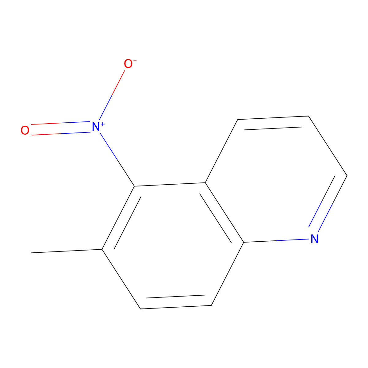 6-Methyl-5-nitroquinoline molecular structure, CAS 23141-61-9