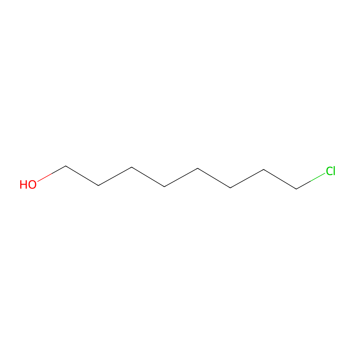 1-Octanol, 8-chloro- molecular structure, CAS 23144-52-7