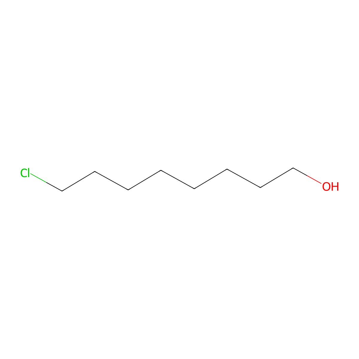 1-Octanol, 8-chloro- molecular structure, CAS 23144-52-7