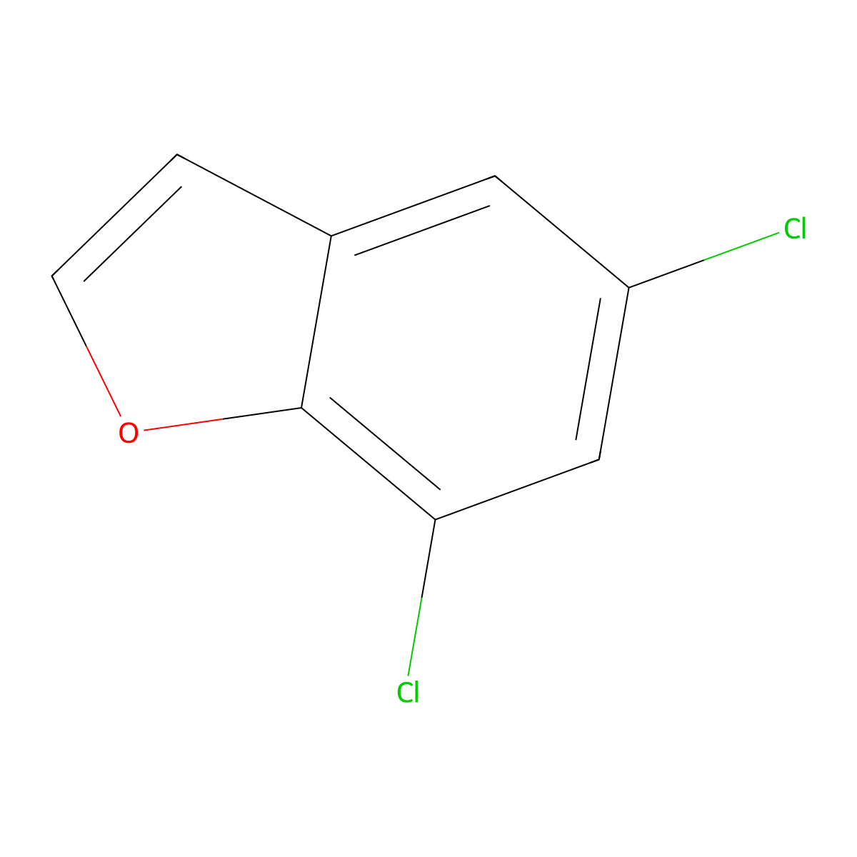 5,7-Dichlorobenzofuran molecular structure, CAS 23145-06-4