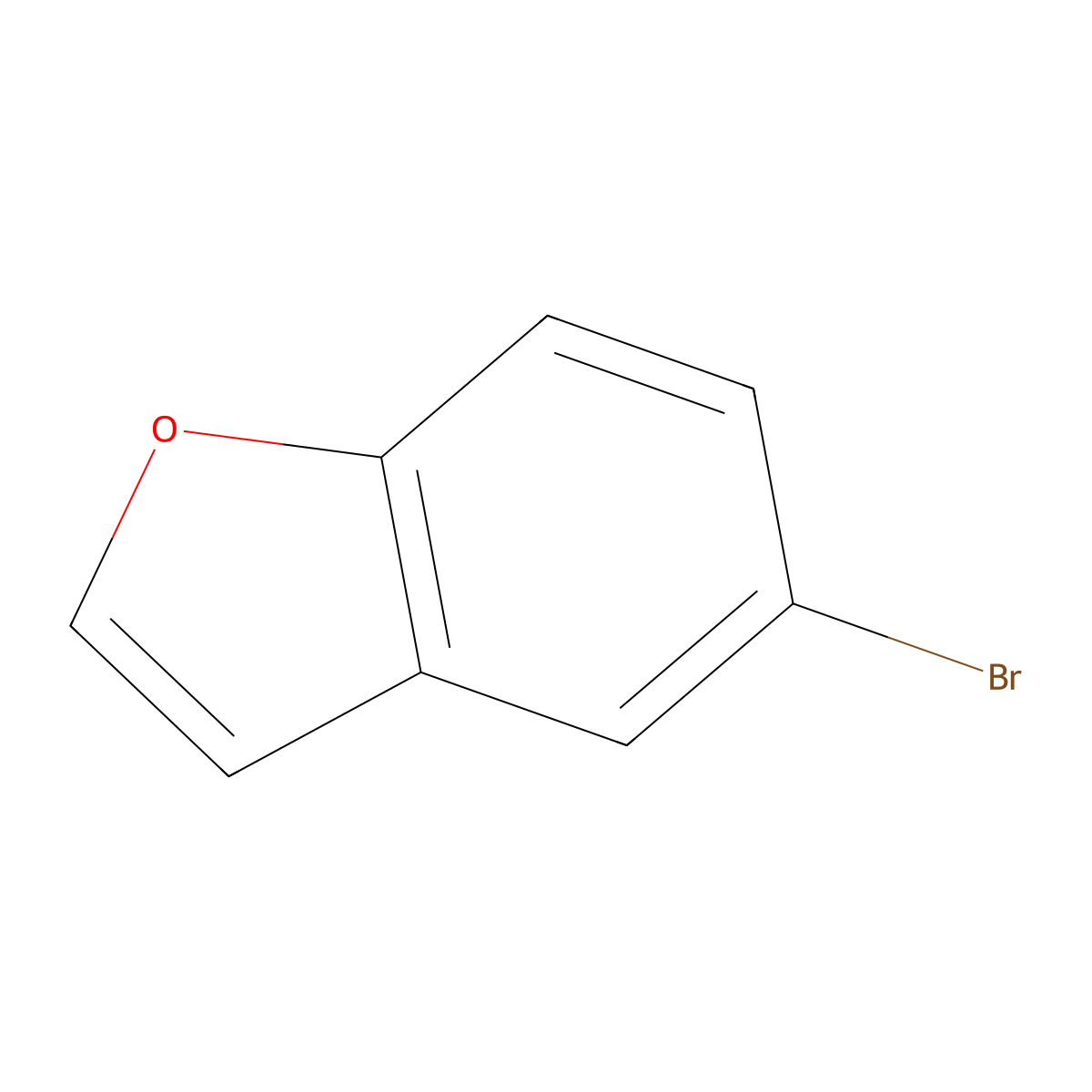 Benzofuran, 5-bromo- molecular structure, CAS 23145-07-5