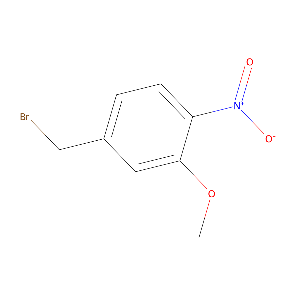 3-Methoxy-4-nitrobenzyl bromide molecular structure, CAS 23145-65-5