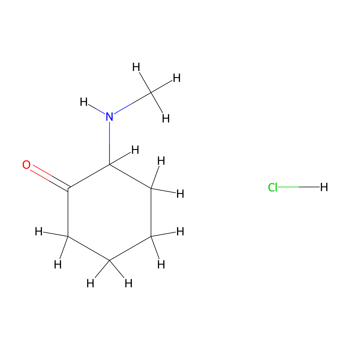 2-(Methylamino)cyclohexanone hydrochloride molecular structure, CAS 23148-86-9