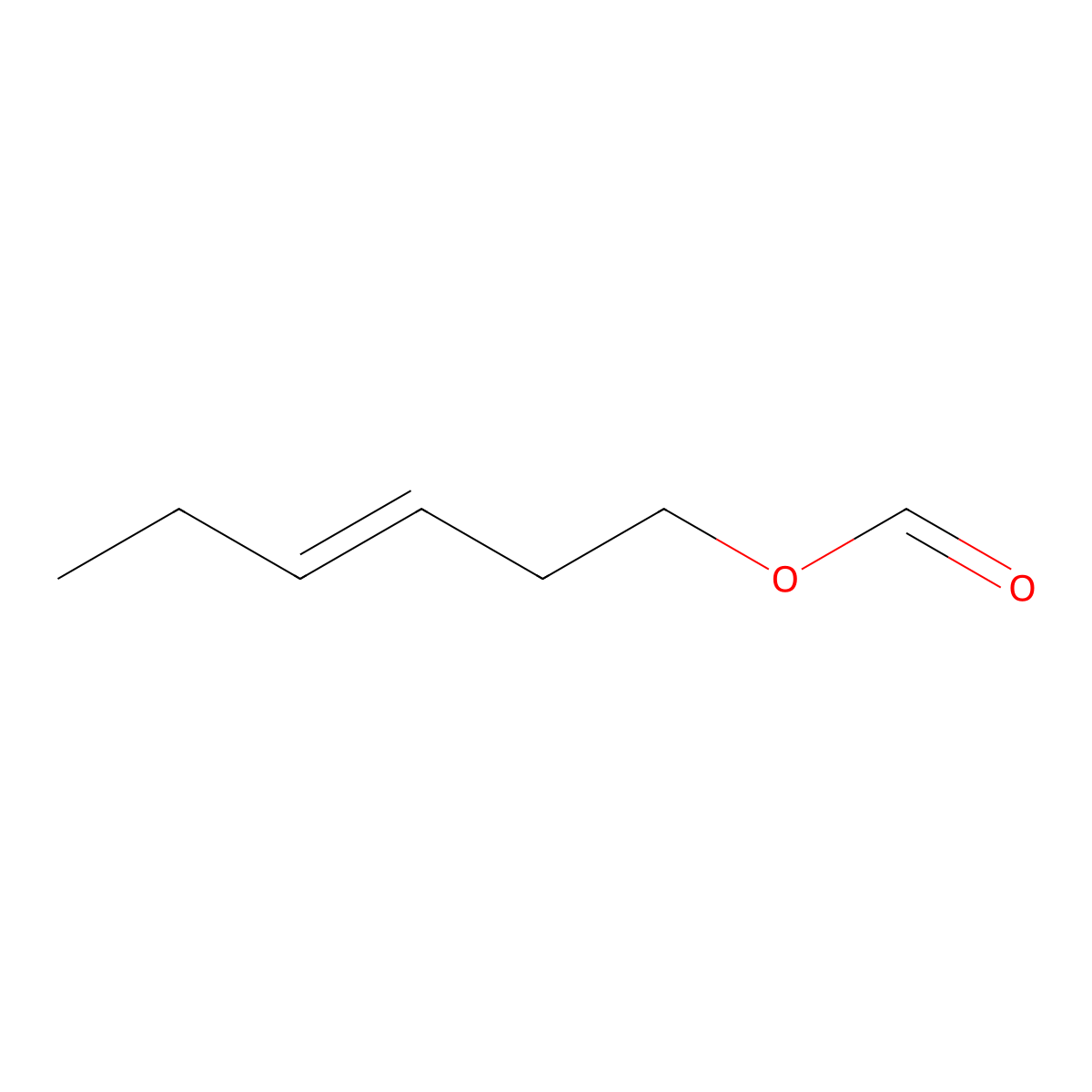 Hex-3-en-1-yl formate molecular structure, CAS 2315-09-5