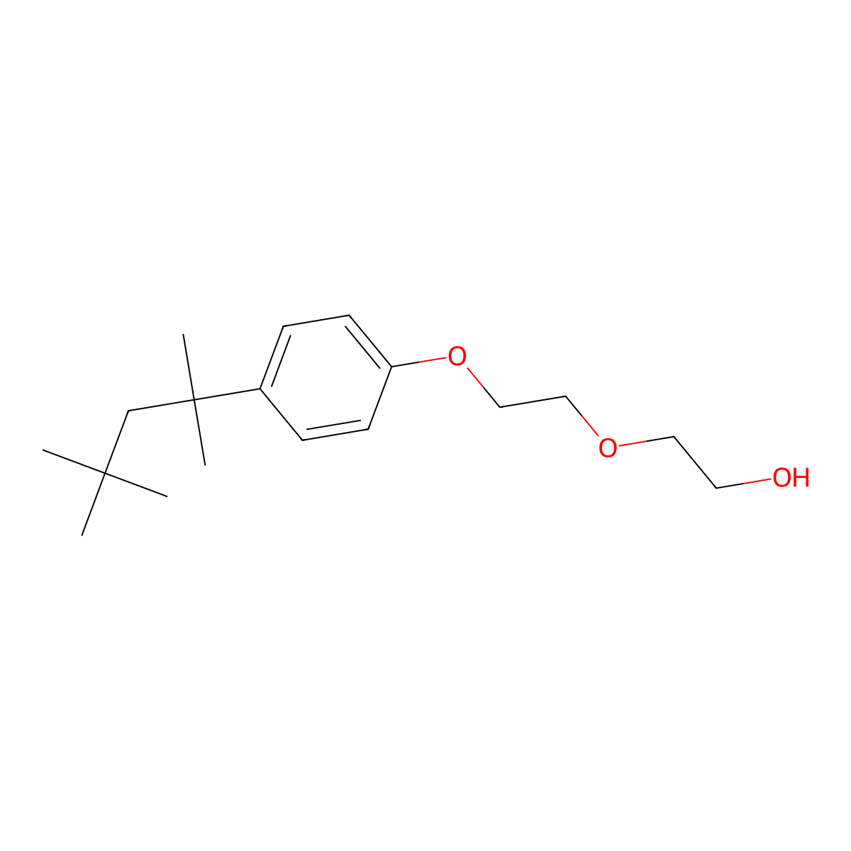 Poly(oxy-1,2-ethanediyl), alpha-((1,1,3,3-tetramethylbutyl)phenyl)-omega-hydroxy-, potassium salt (1:1) molecular structure, CAS 2315-61-9