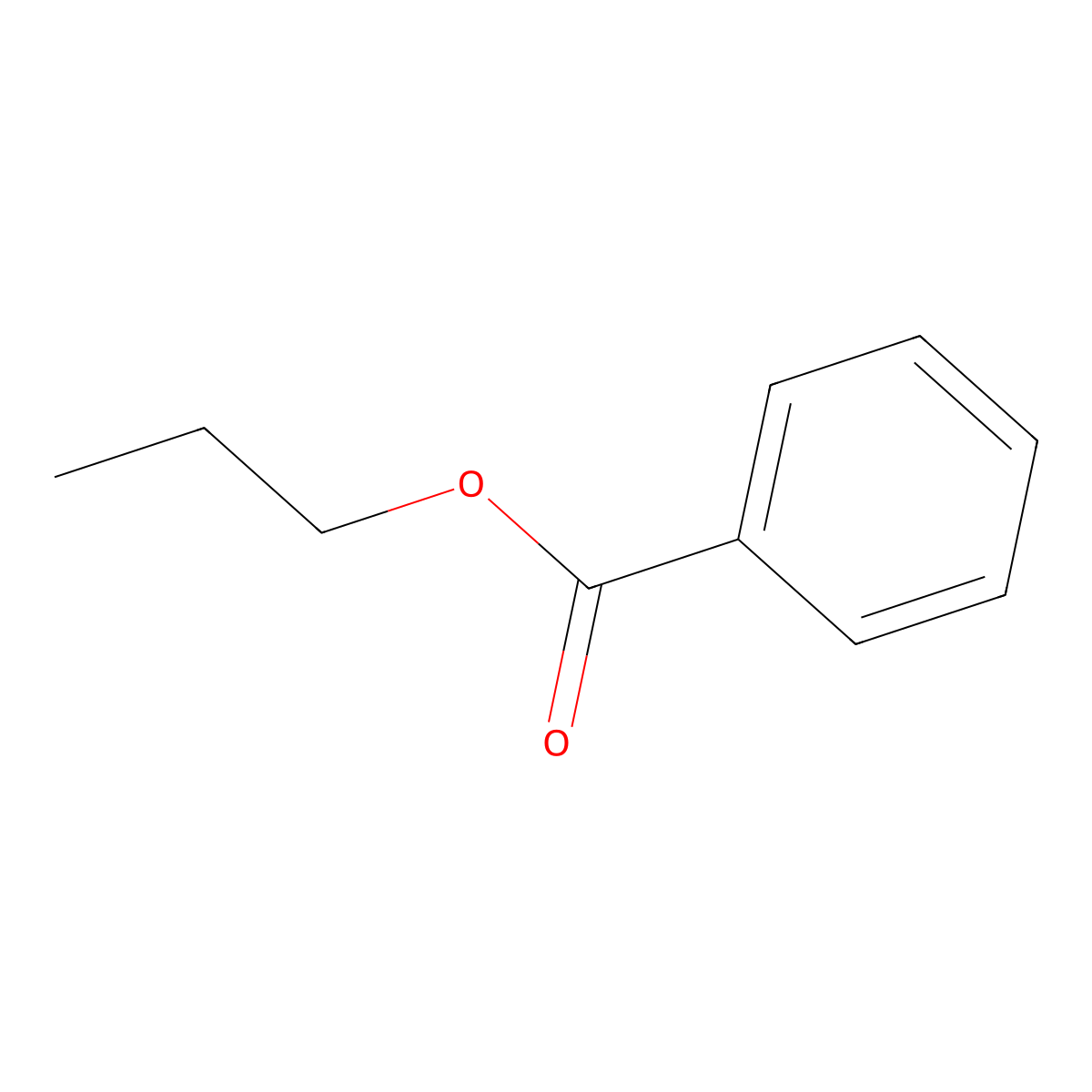 Propyl Benzoate molecular structure, CAS 2315-68-6