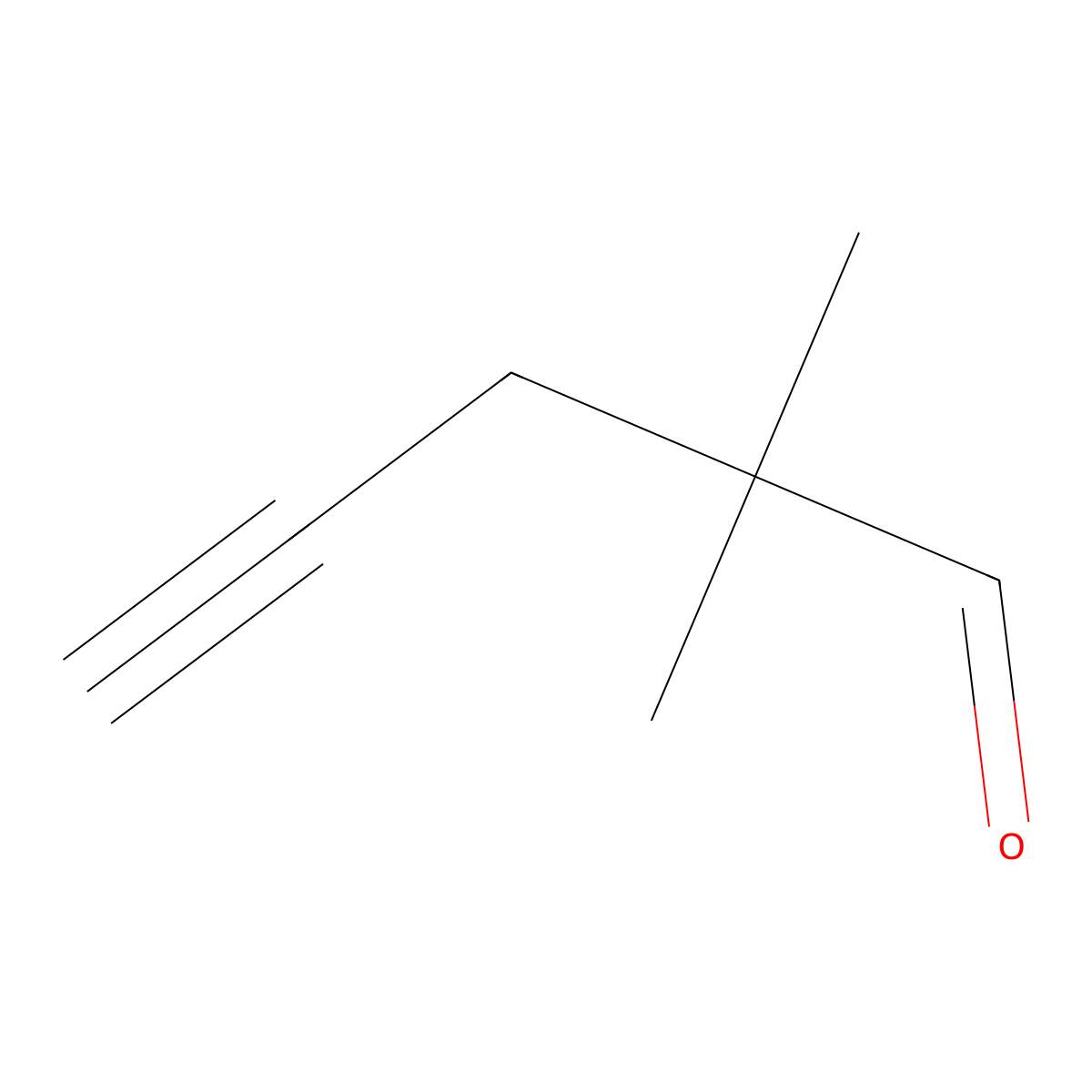 2,2-Dimethylpent-4-ynal molecular structure, CAS 23151-06-6