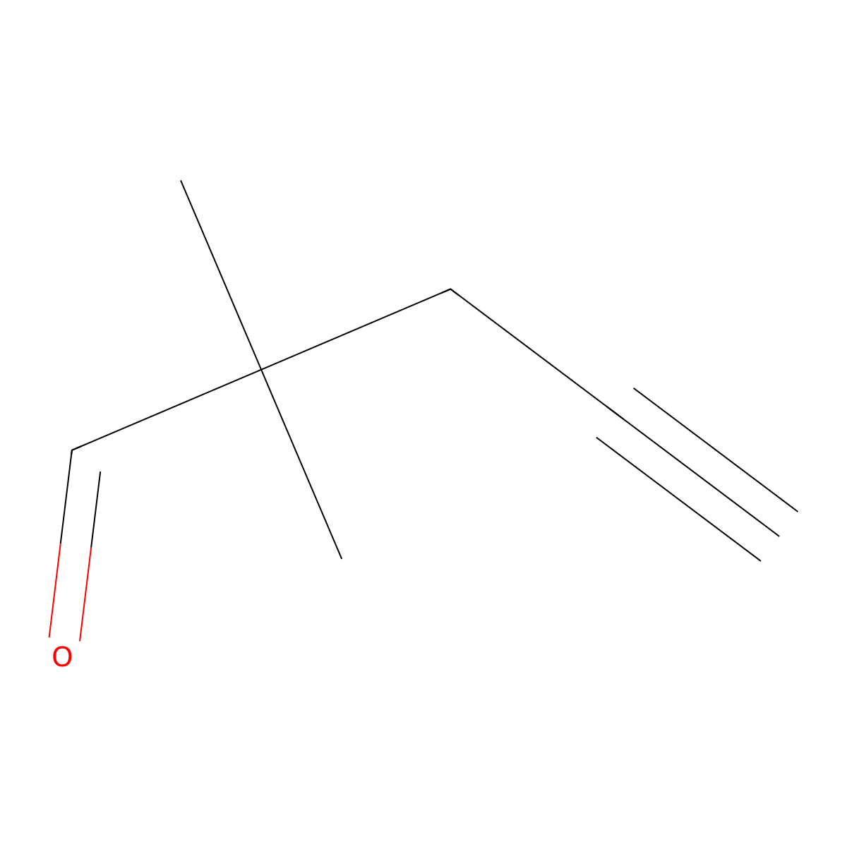2,2-Dimethylpent-4-ynal molecular structure, CAS 23151-06-6