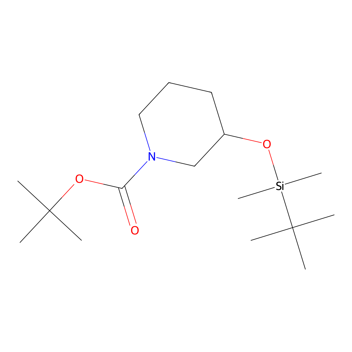 (S)-Tert-butyl 3-((tert-butyldimethylsilyl)oxy)piperidine-1-carboxylate molecular structure, CAS 2315115-22-9