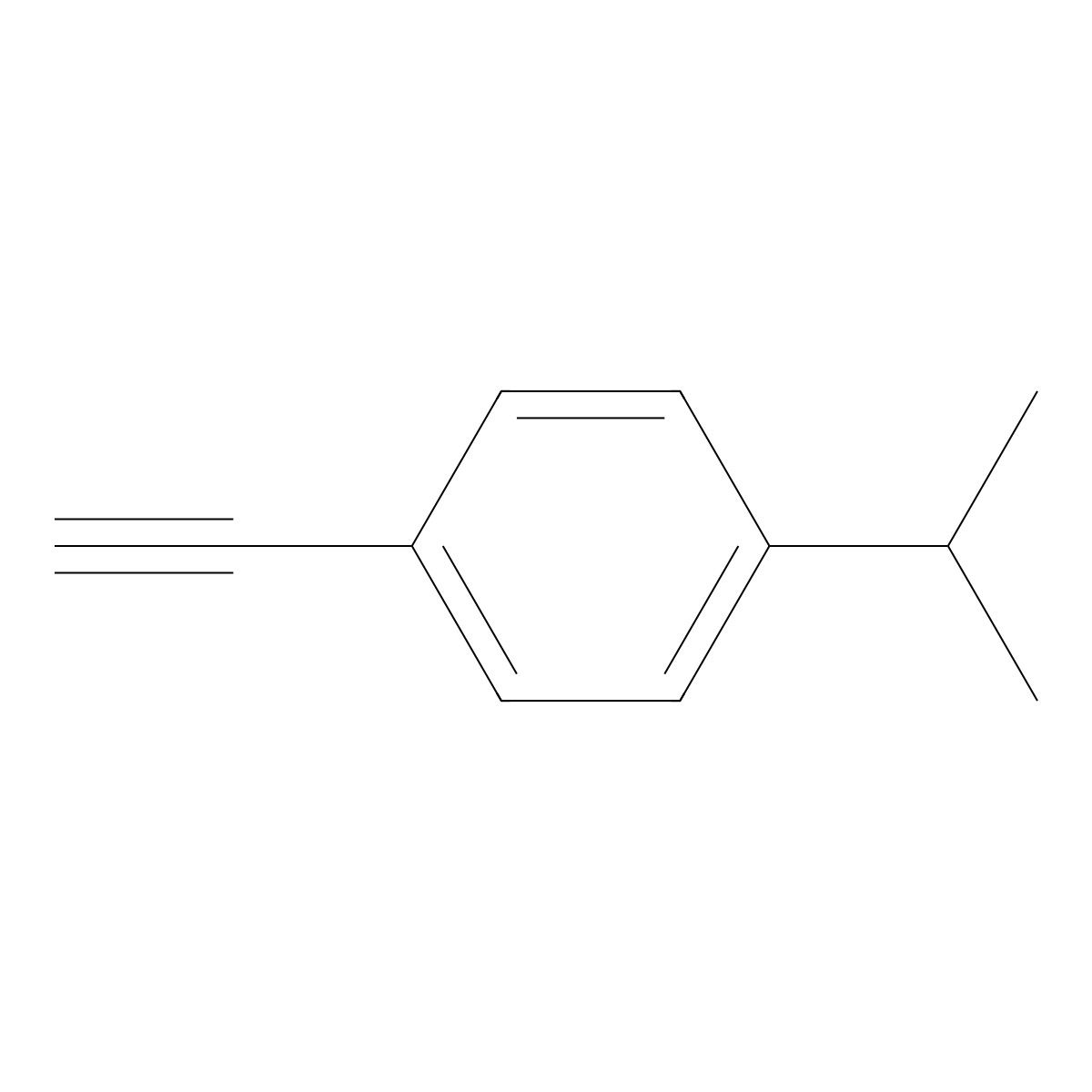 1-Ethynyl-4-(1-methylethyl)benzene molecular structure, CAS 23152-99-0