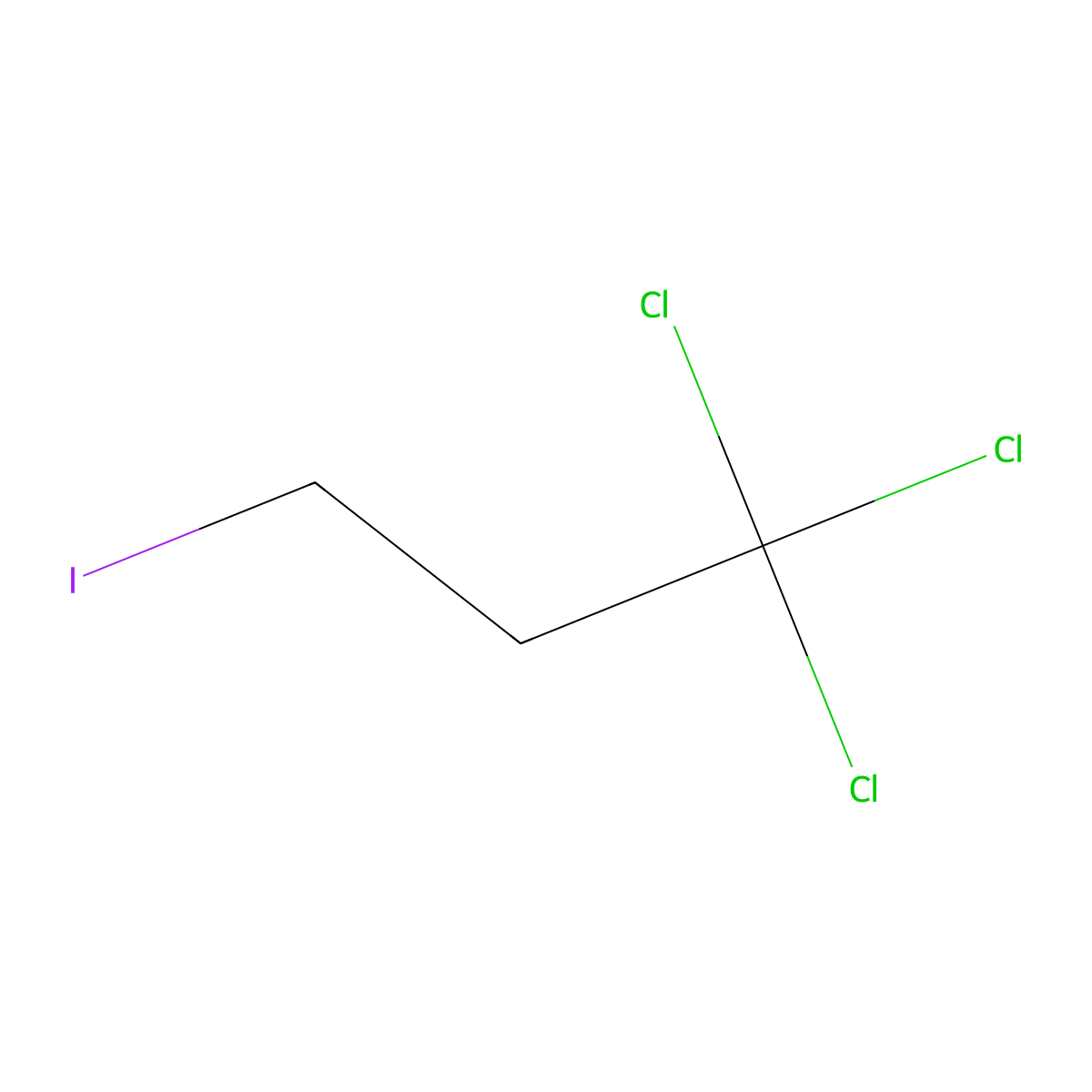 1,1,1-Trichloro-3-iodopropane molecular structure, CAS 23153-17-5