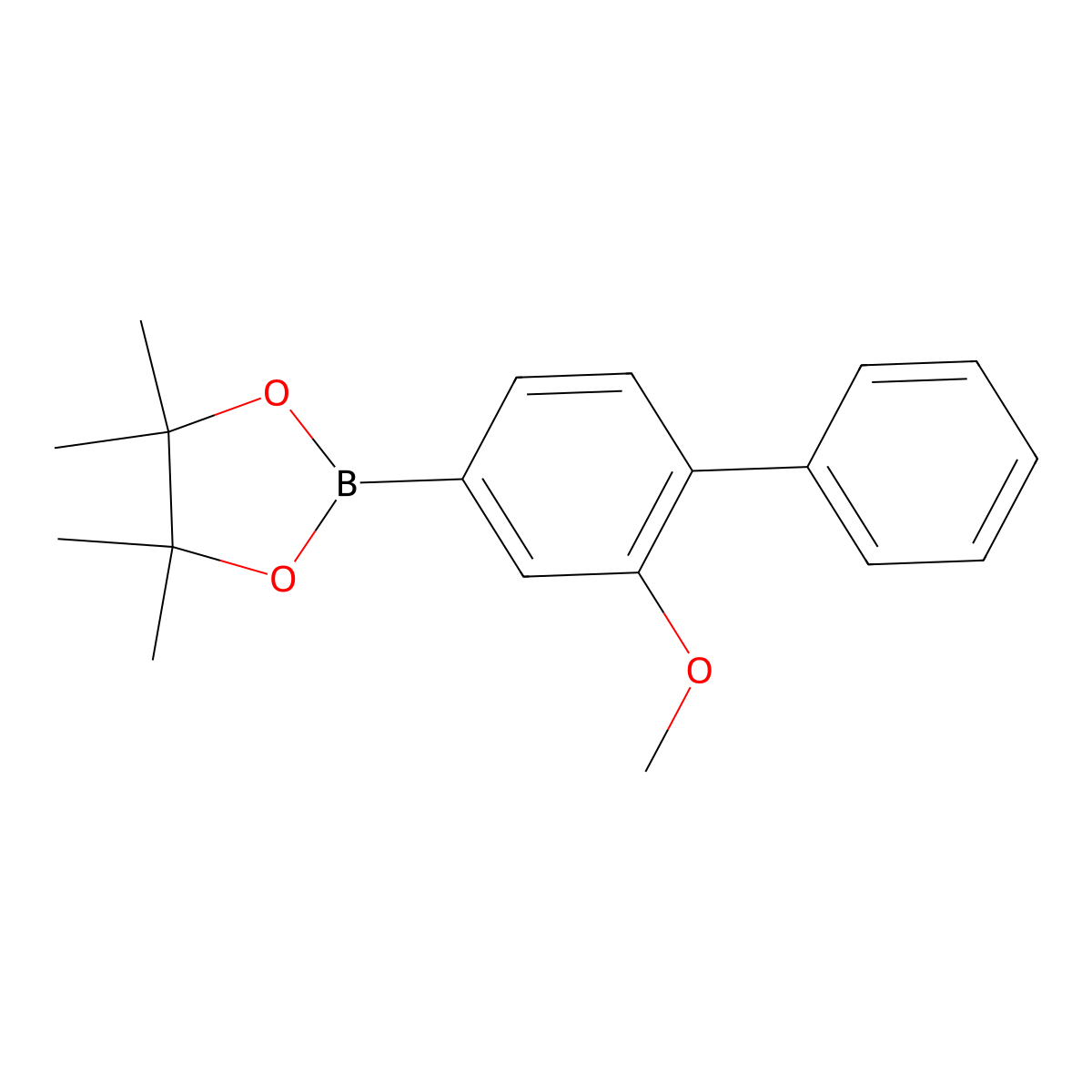 2-(2-Methoxy-[1,1'-biphenyl]-4-yl)-4,4,5,5-tetramethyl-1,3,2-dioxaborolane molecular structure, CAS 2315411-55-1