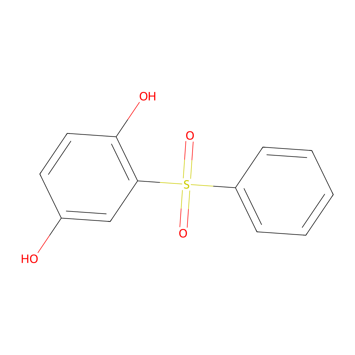 2-(Phenylsulfonyl)-1,4-benzenediol molecular structure, CAS 23156-75-4