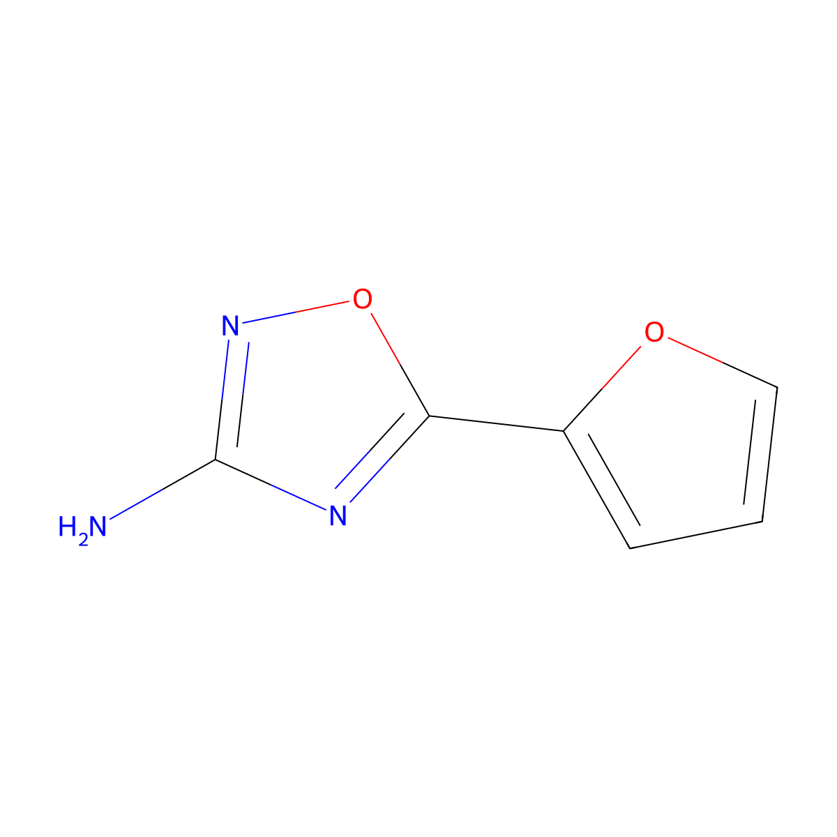 5-(Furan-2-yl)-1,2,4-oxadiazol-3-amine molecular structure, CAS 23159-52-6