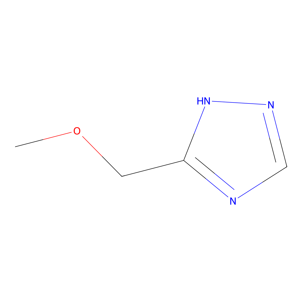 5-(Methoxymethyl)-1H-1,2,4-triazole molecular structure, CAS 23159-59-3