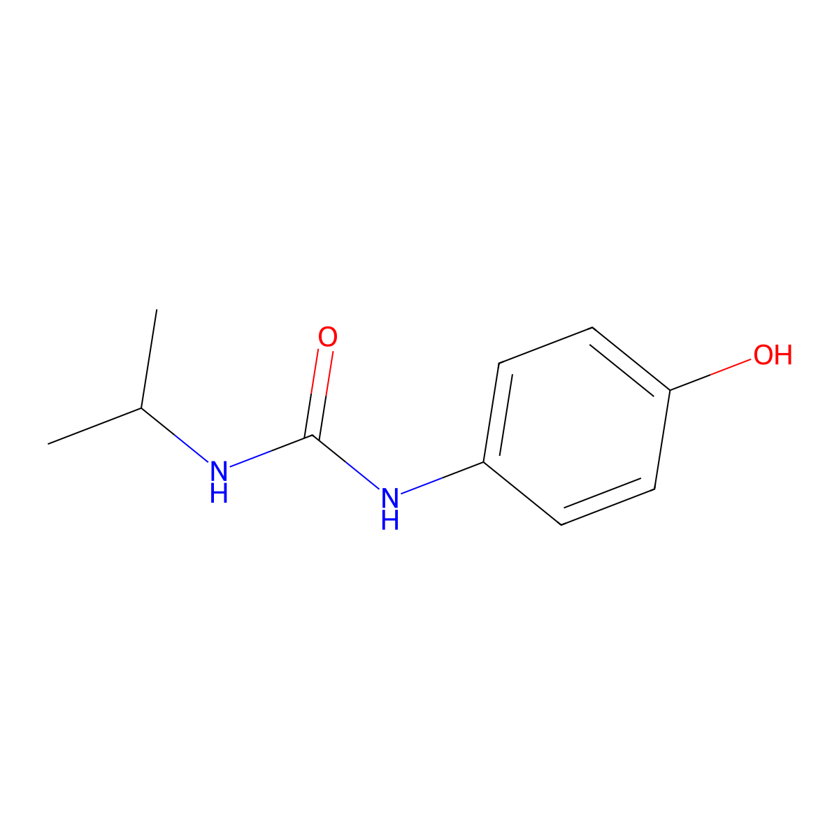 1-(4-Hydroxyphenyl)-3-isopropylurea molecular structure, CAS 23159-73-1